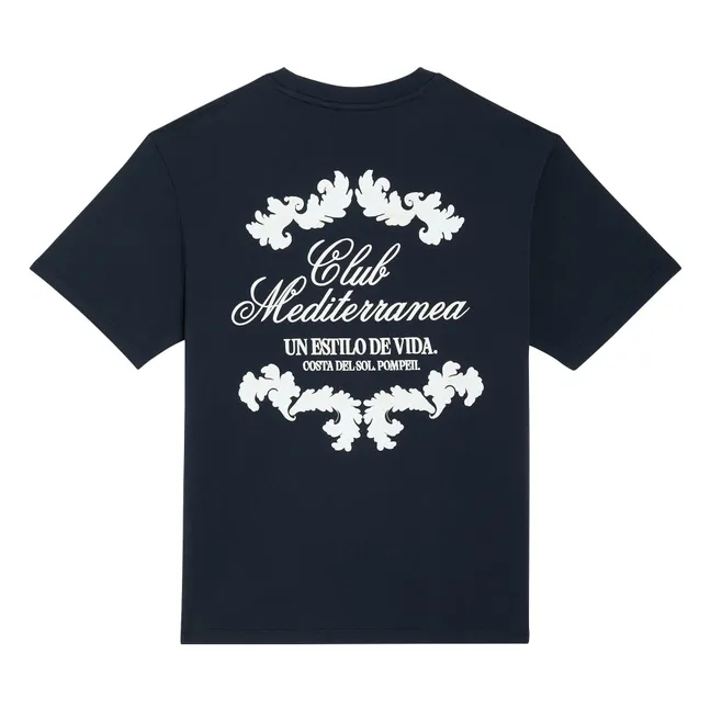 T-Shirt Boxy Club Mediterranea | Bleu marine