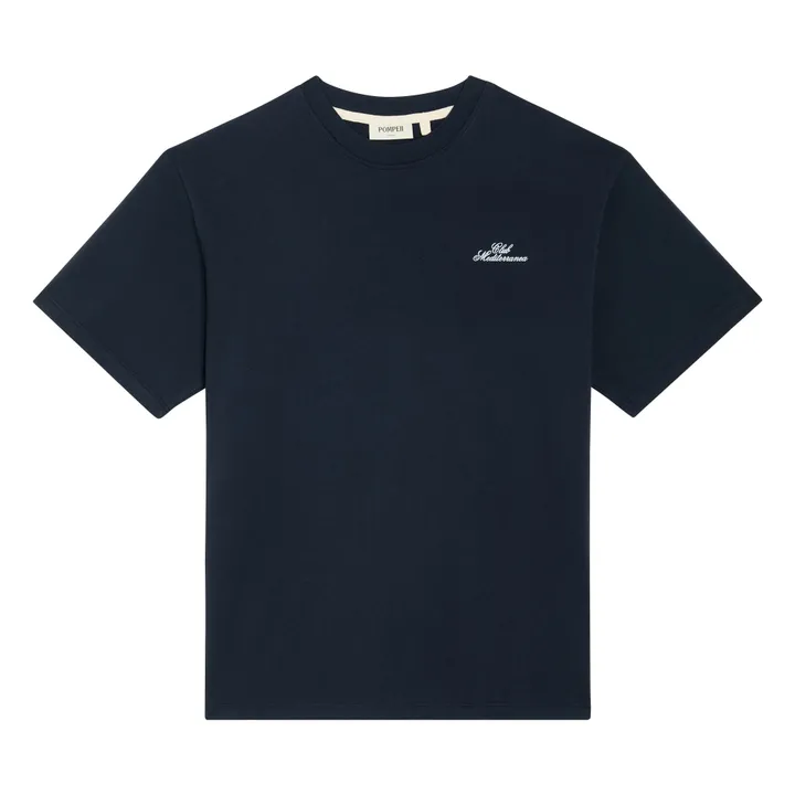 Camiseta Boxy Club Mediterranea | Azul Marino- Imagen del producto n°0