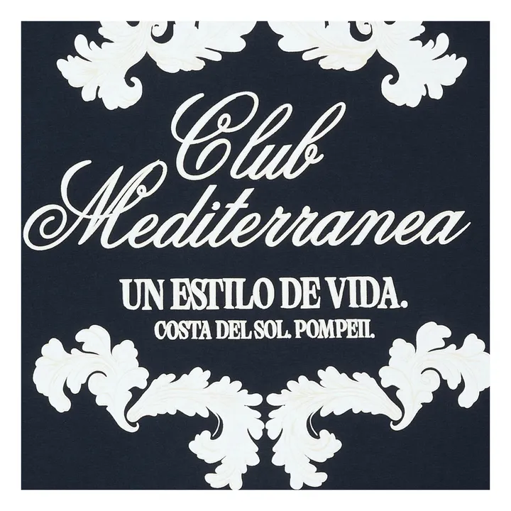Camiseta Boxy Club Mediterranea | Azul Marino- Imagen del producto n°2