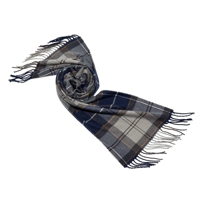 Écharpe Galingale Tartan  | Bleu gris