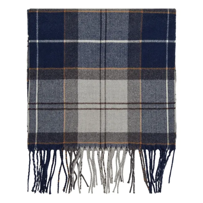Écharpe Galingale Tartan  | Bleu gris