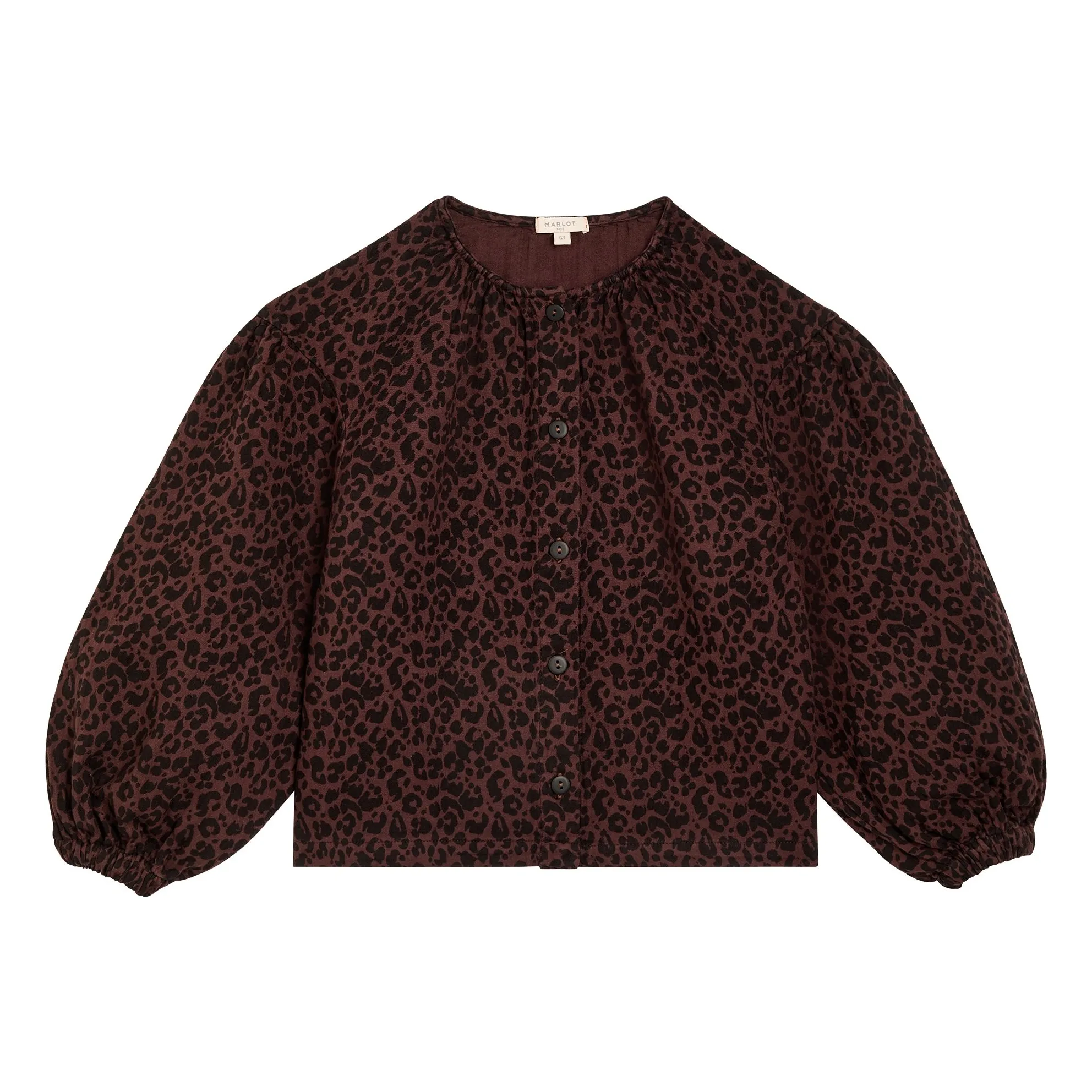 Marlot Paris Brown Irène Leopard Blouse