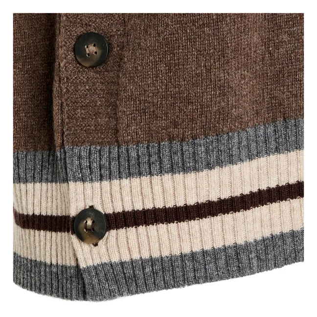 Pull Sans Manches Pumio Laine Mérinos Extra Fine | Taupe