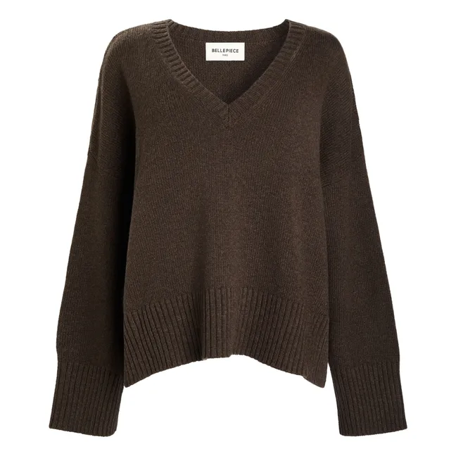 Pull Watson Laine Mérinos | Marron