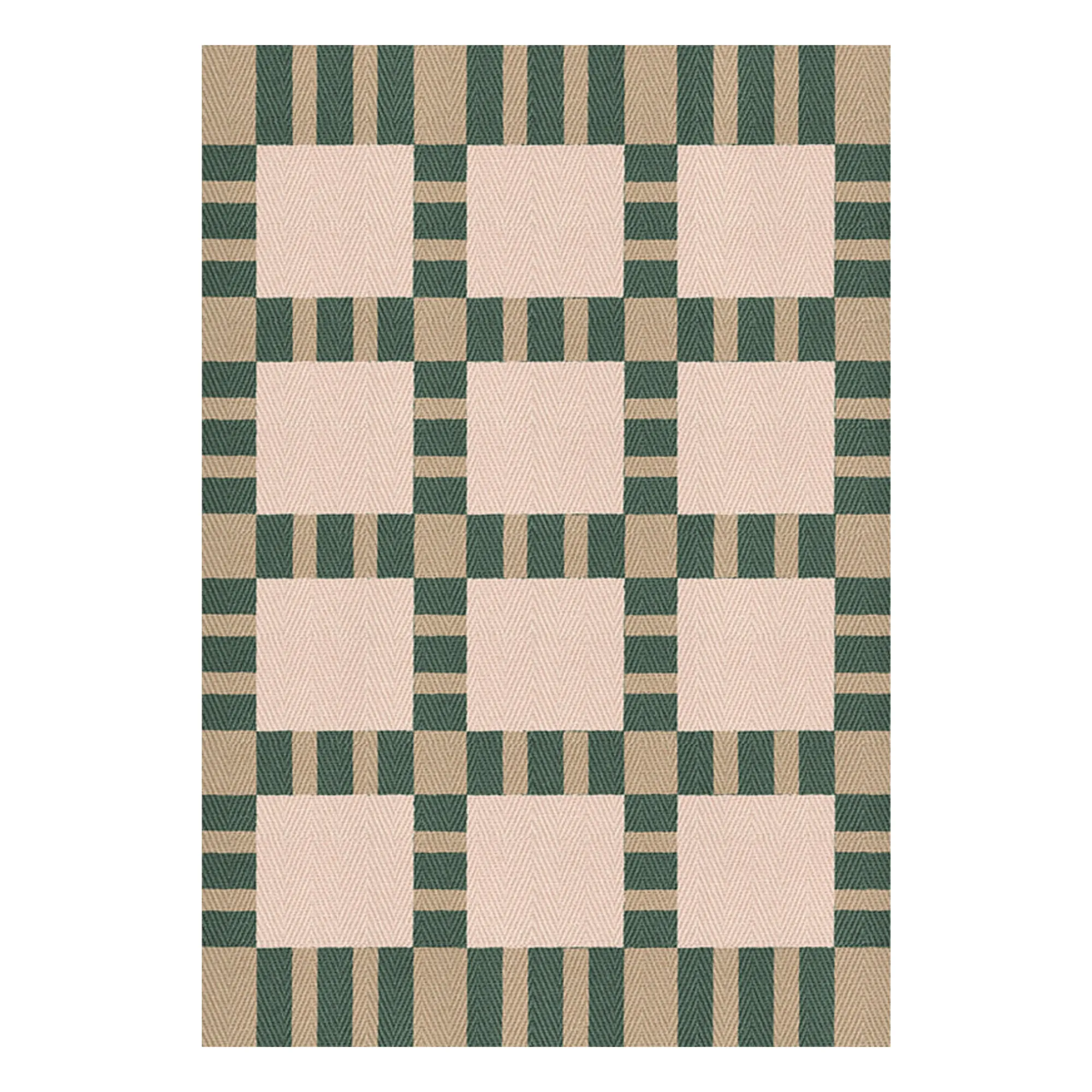 Layered Green Late Breakfast Jute Rug, Evelina Kroon