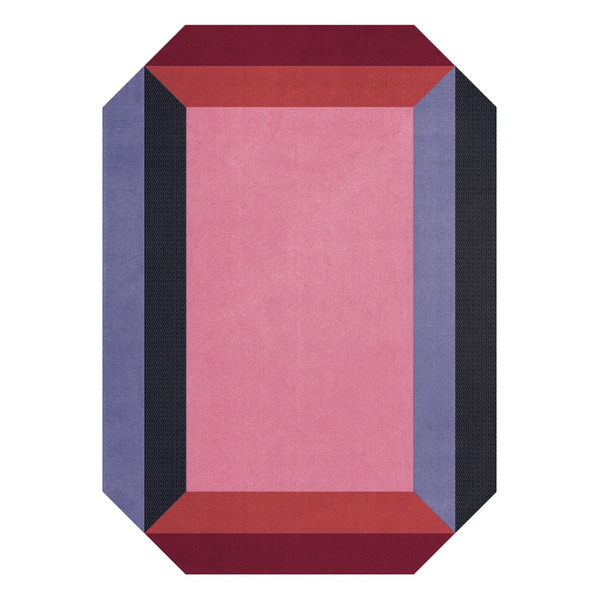 Layered Multicoloured Wool Carpet Teklan Crystal, Tekla Evelina Severin