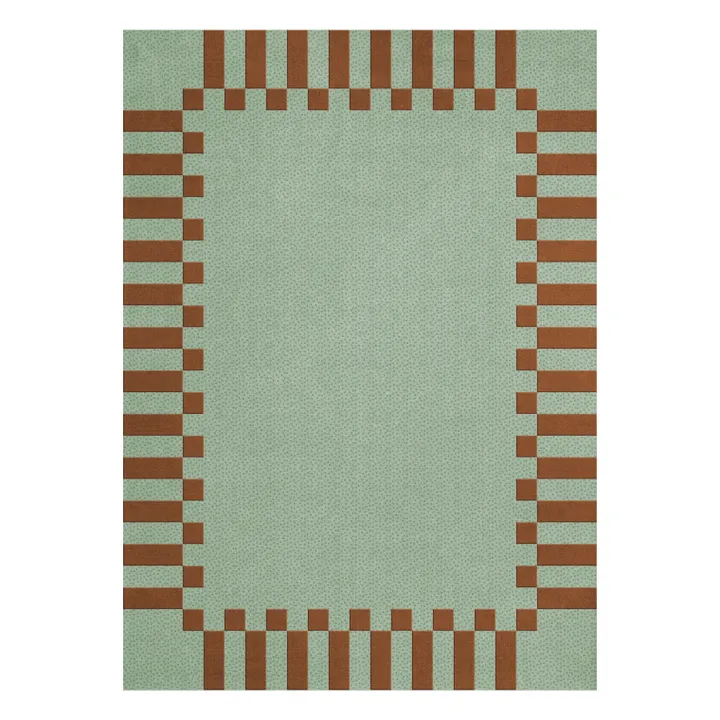 Tapis en laine Teklan Frame, Tekla Evelina Severin | Pistachio- Image produit n°0