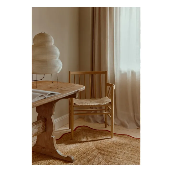 Tapis en jute Scallop | Noir mat- Image produit n°2