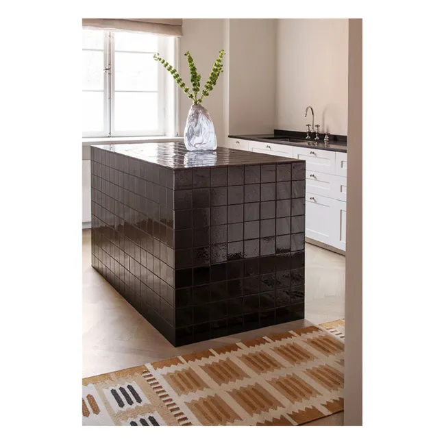 Alfombra de lana para pasillo Hilma de Röllakan | Amarillo Mostaza