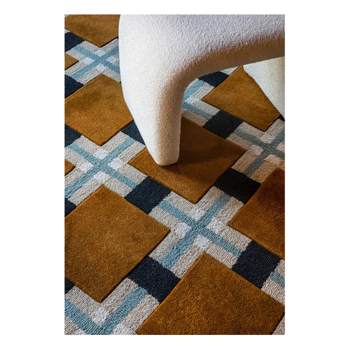 Alfombra de lana Un paseo por el parque, Evelina Kroon | Ocre- Imagen del producto n°3