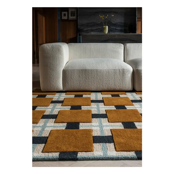 Tapis en laine A walk in the park, Evelina Kroon | Ocre- Image produit n°2