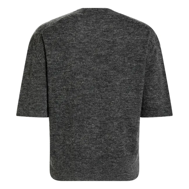 Jersey de manga corta de alpaca | Gris