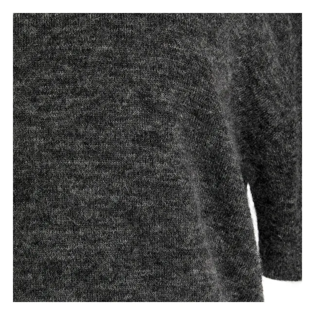 Jersey de manga corta de alpaca | Gris