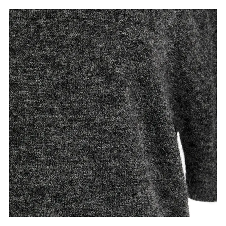 Pull Manches Courtes Alpaga | Gris- Image produit n°2