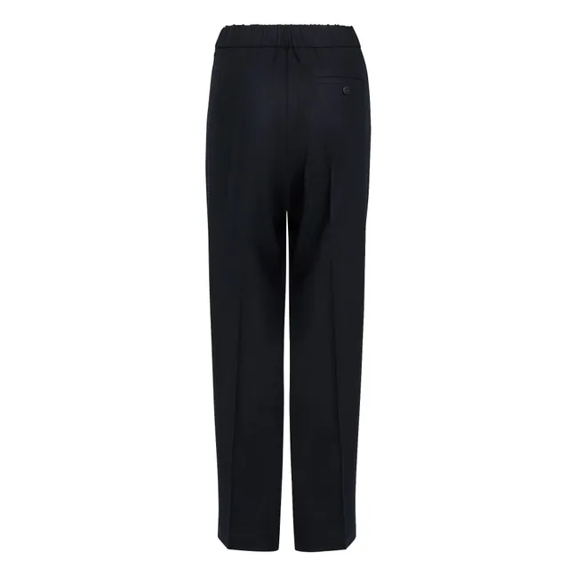 Pantalones de franela elástica | Azul Marino