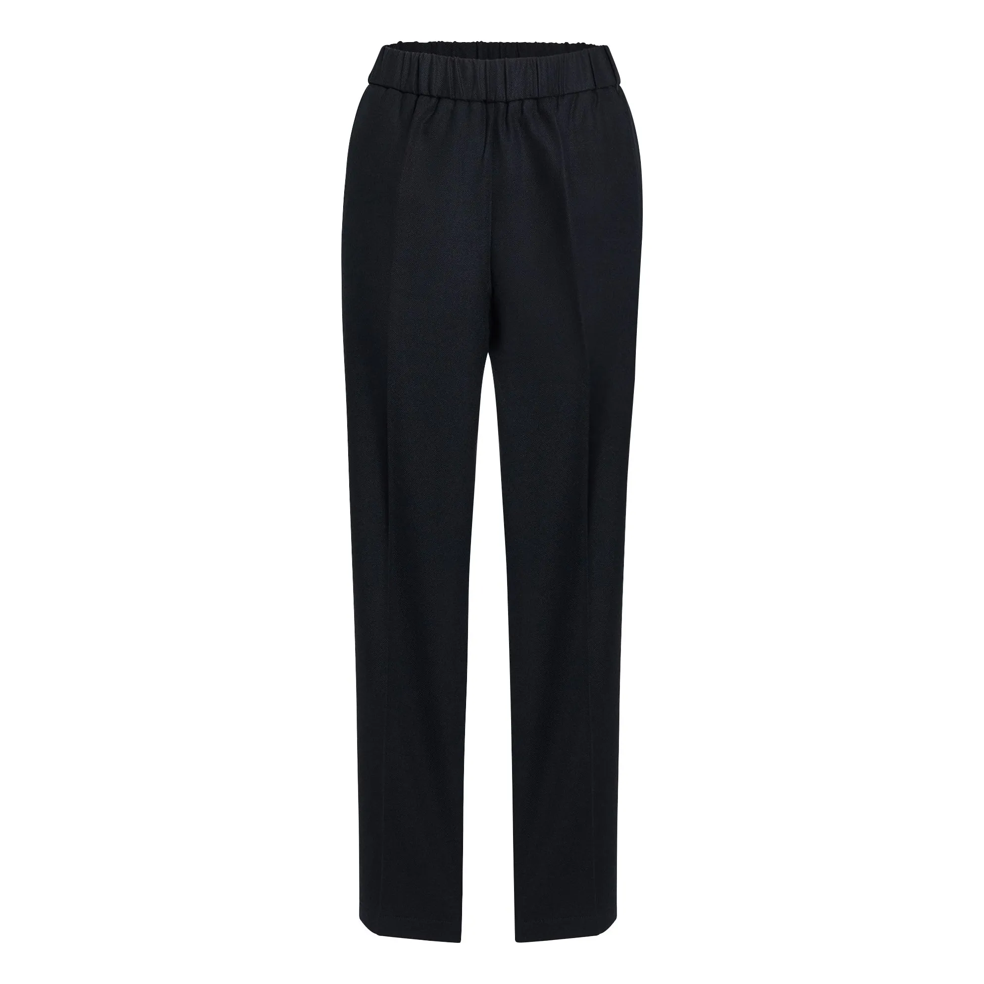Pomandère Navy Blue Elasticated Flannel Pants