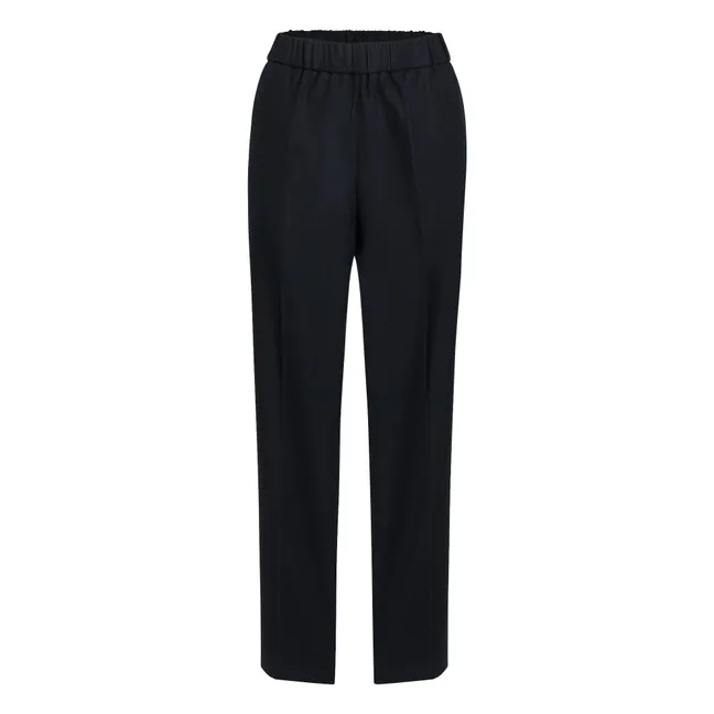 Pantalones de franela elástica | Azul Marino