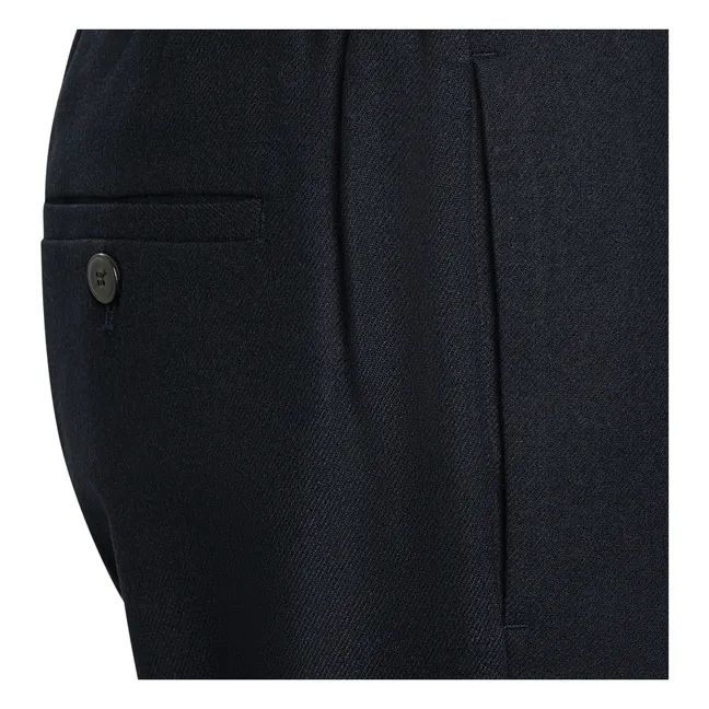 Pantalones de franela elástica | Azul Marino