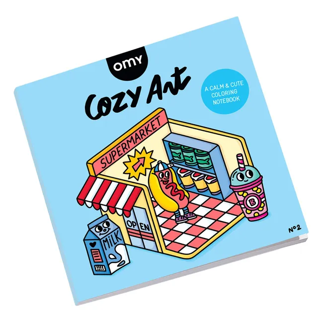 Carnet de coloriage Supermarché