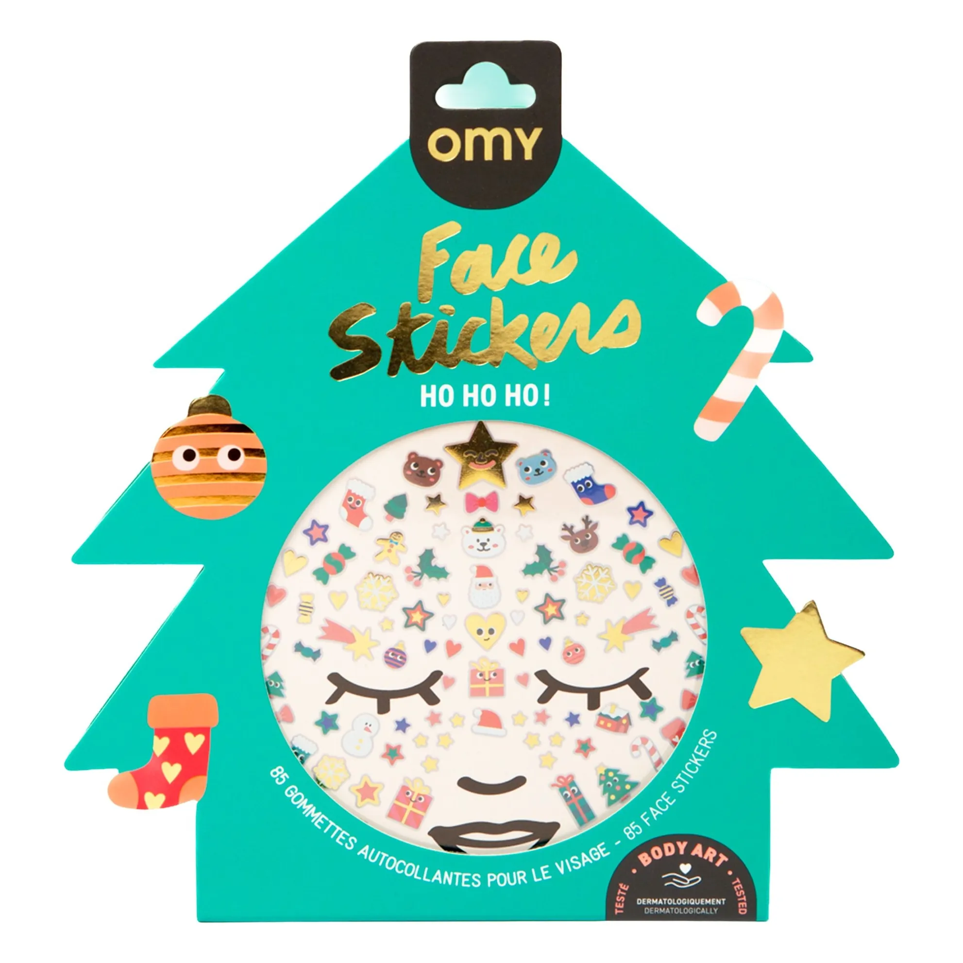 Omy Multicoloured Magic Tree Face Stickers