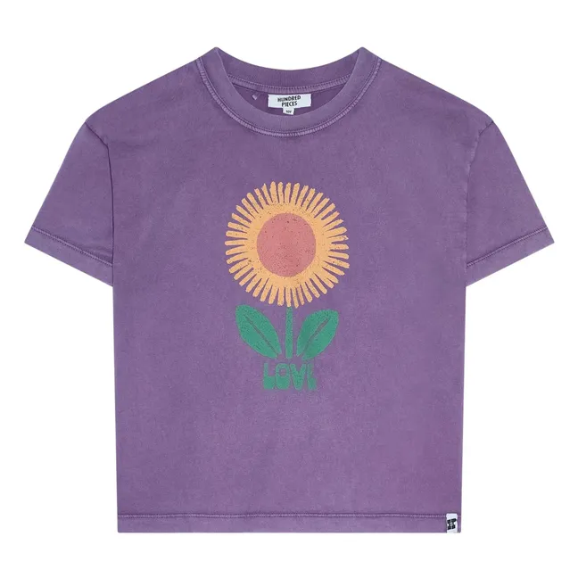 Camiseta Luna de algodón orgánico | Malva