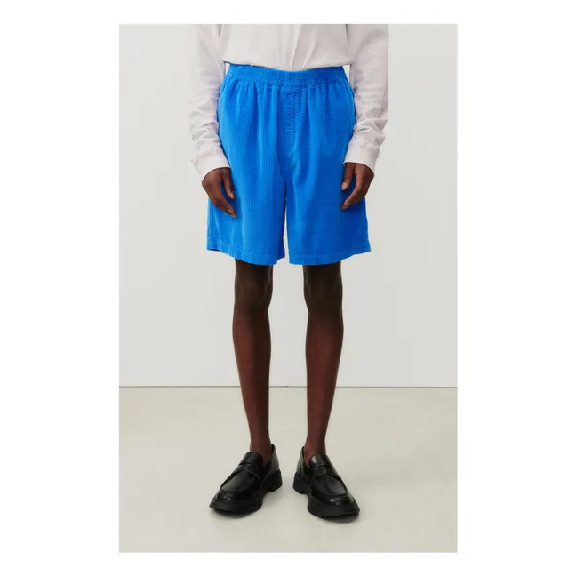 Shorts Padow Velours | Blau