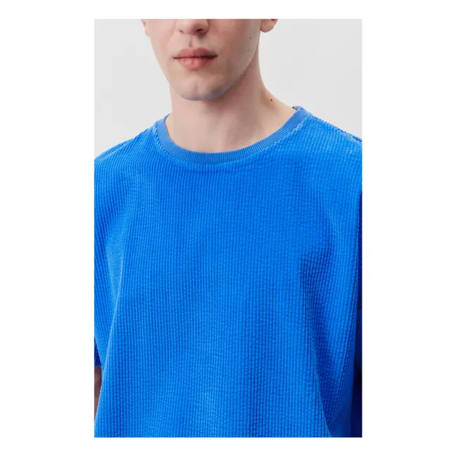 Padow Velvet T-Shirt | Blau