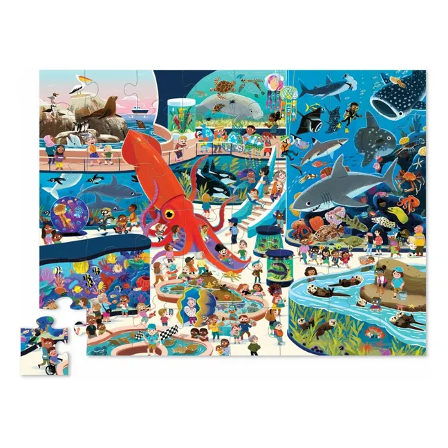 Puzzle Une journée à l'aquarium - 48 pièces