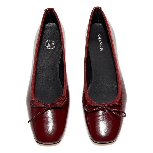Perla Venice ballerinas | Dark red