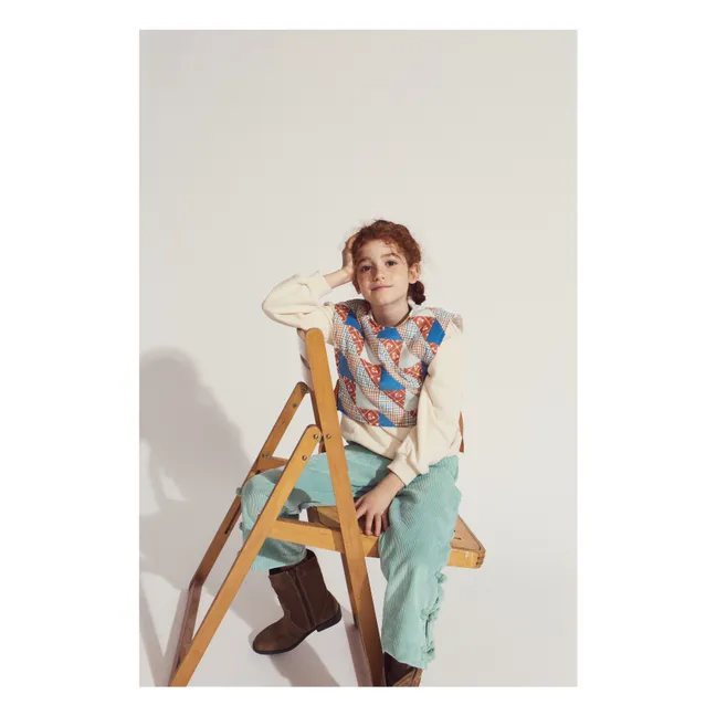 Pantalon Arielle Volants | Vert d'eau