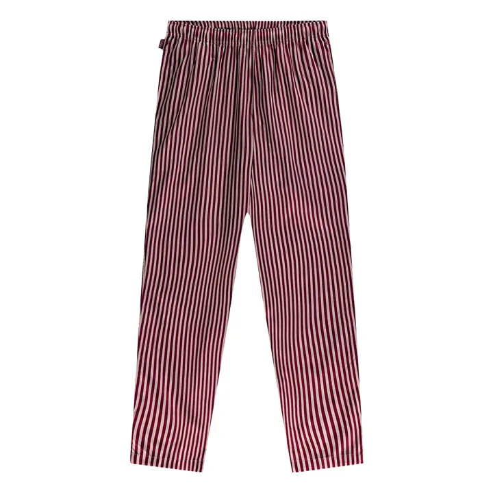 Striped Pyjama Pants | Red- Product image n°0