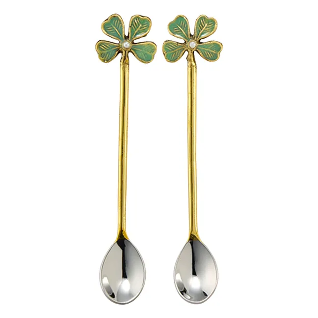 Coffee spoons - Set of 2  | Gold