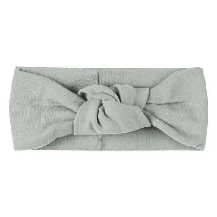 Organic cotton headband | Grey blue- Product image n°0