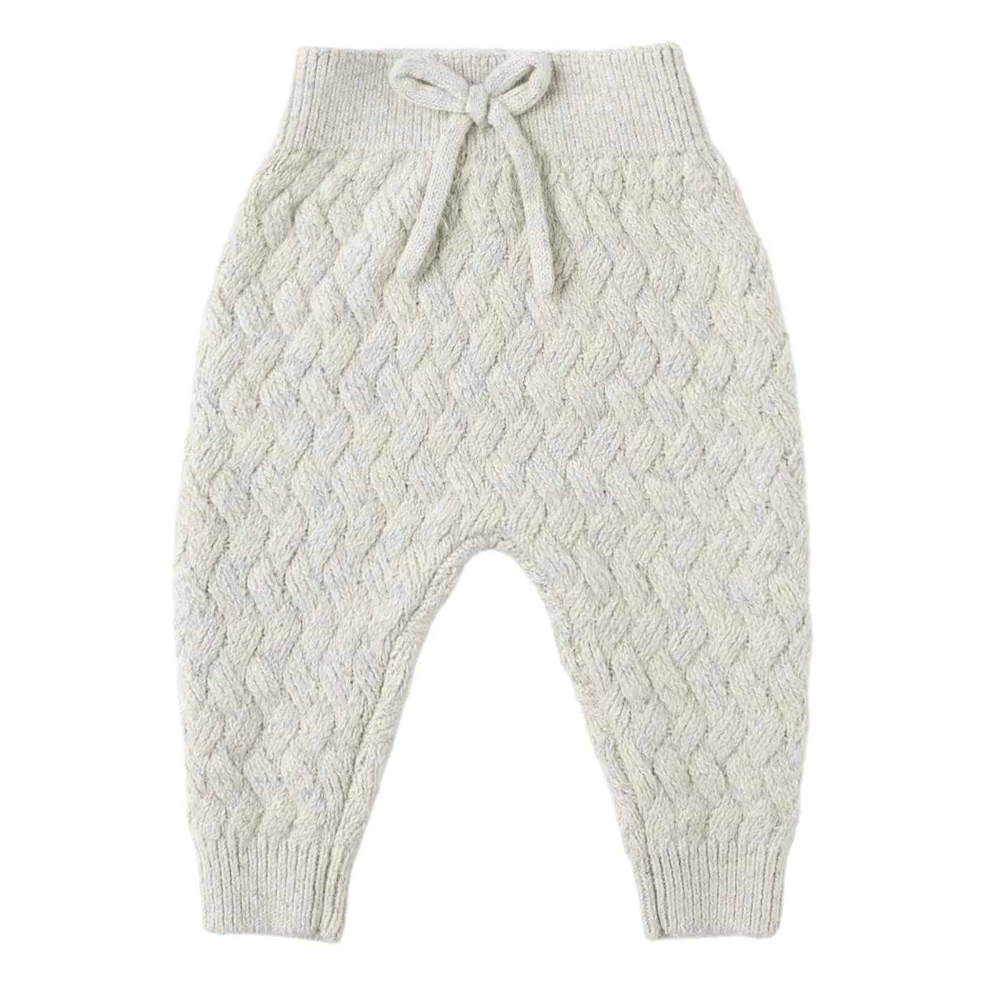 Quincy Mae Pale Blue Recycled Fiber Knit Chiné Pants