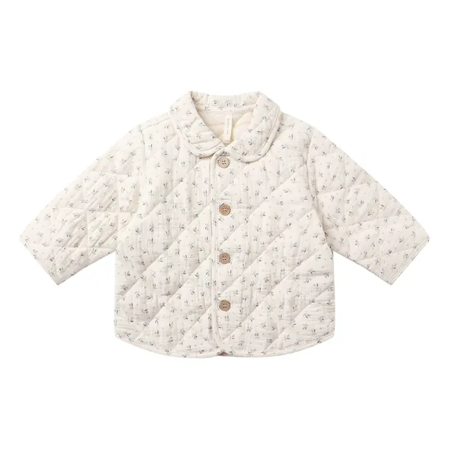 Fleurie Quilted Jacket Organic Cotton Gauze | Ecru