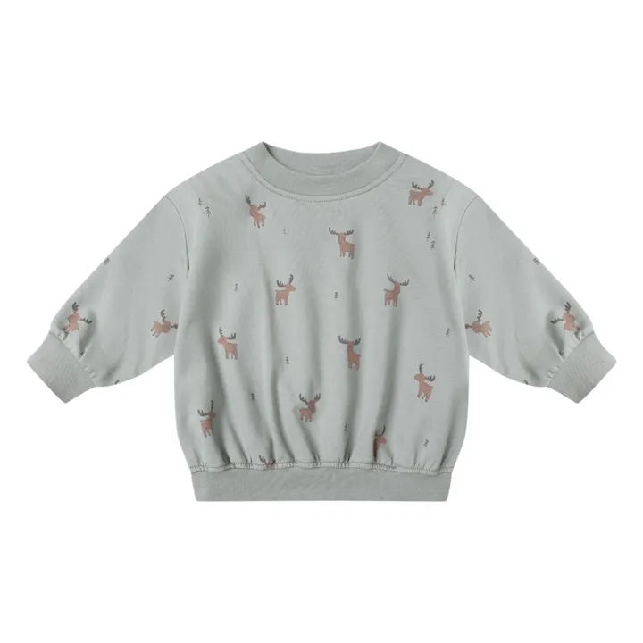 Elans organic cotton sweatshirt | Grey blue- Product image n°0