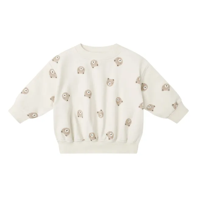 Sweatshirt Bär Bio-Baumwolle | Seidenfarben