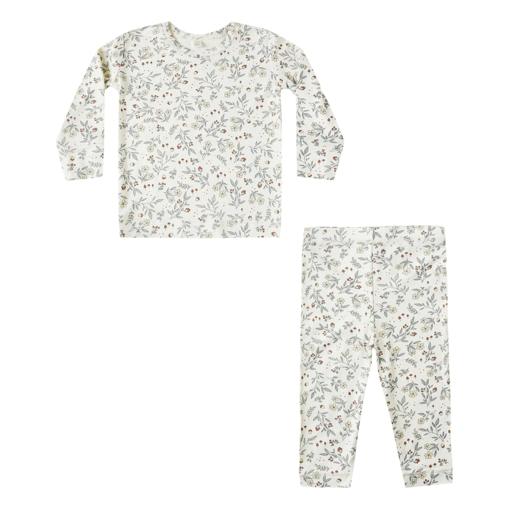 Quincy Mae Ivory Bloom Bamboo Pyjamas
