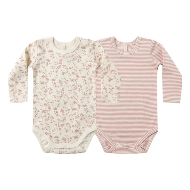 Lot 2 Bodies Fleuris Coton Bio | Rose