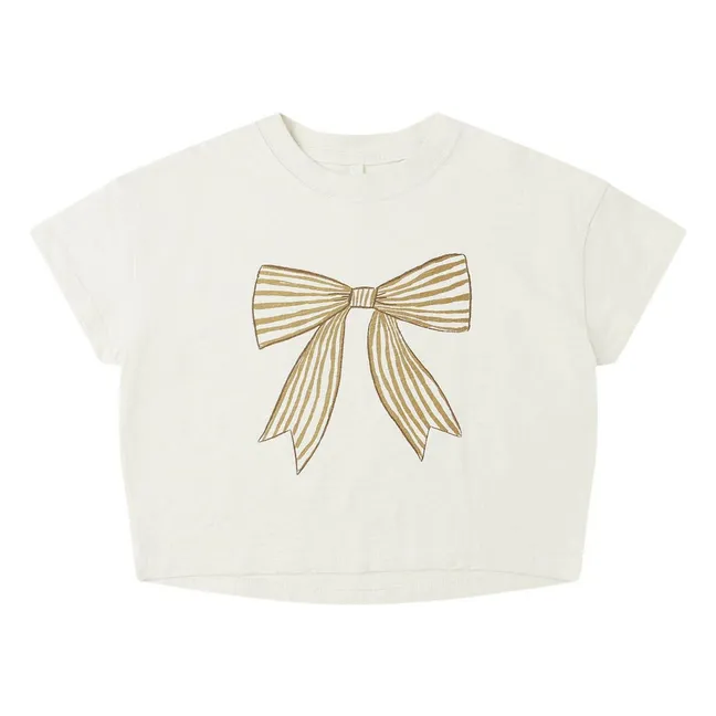 T-shirt Boxy Bow | Ecru