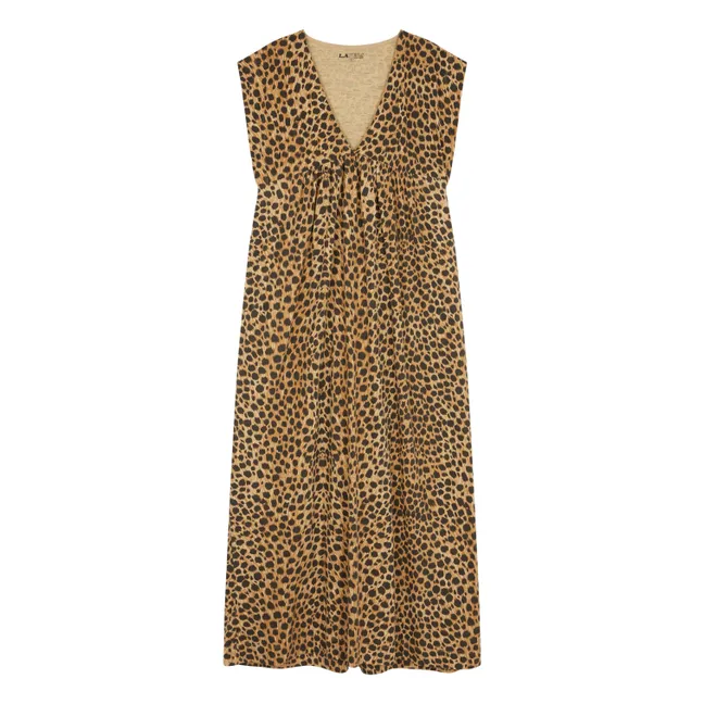 Kleid Richard Fawn Bio-Baumwolle | Leopard