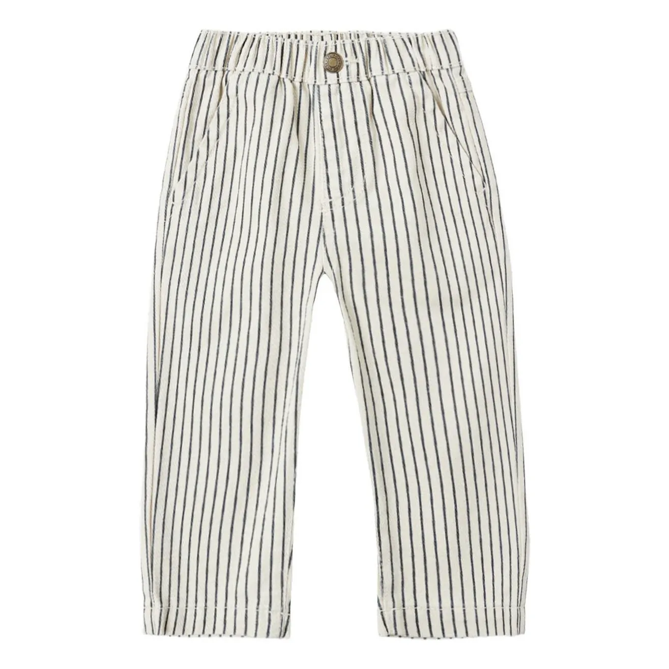 Rylee + Cru Ecru Baggy Stripes Pants