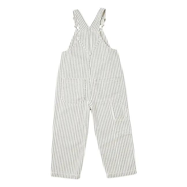 Utility Dungarees Stripes | Ecru