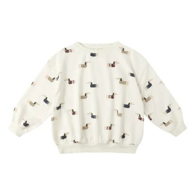 Sudadera de perro salchicha | Crudo