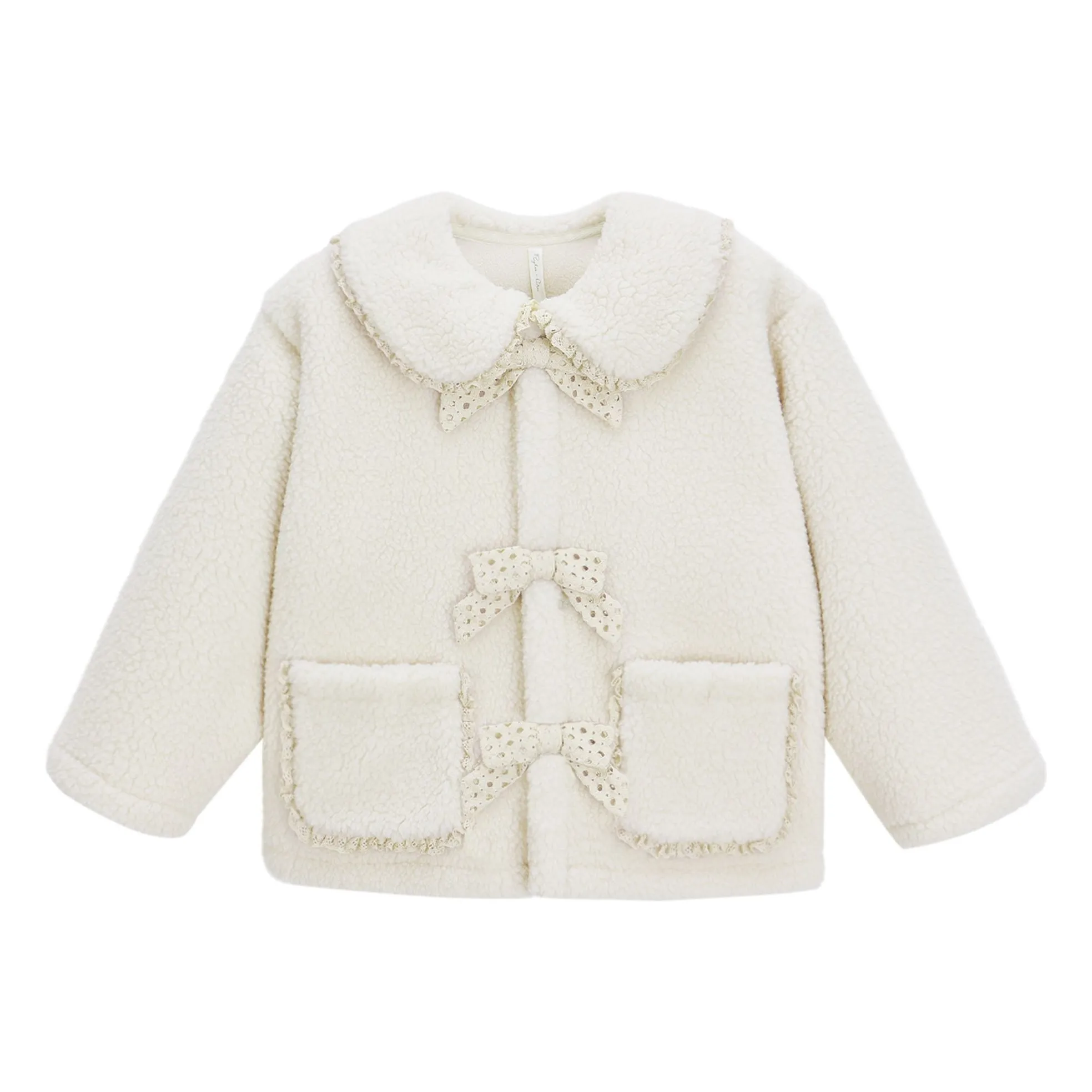 Rylee + Cru Ecru Sherpa Jacket