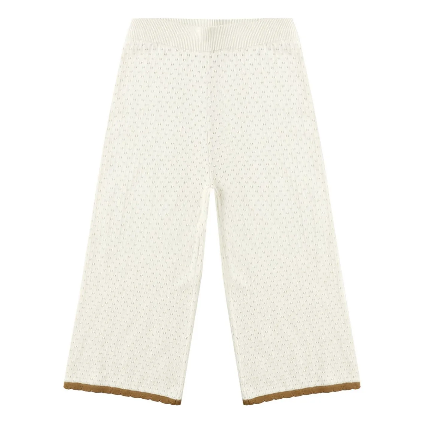 Rylee + Cru Ecru Pointelle Pants
