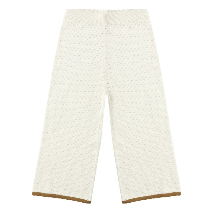 Pointelle pants | Ecru- Product image n°0