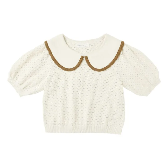 Blouse Pointelle | Ecru