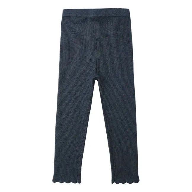 Legging Pointelle | Bleu marine