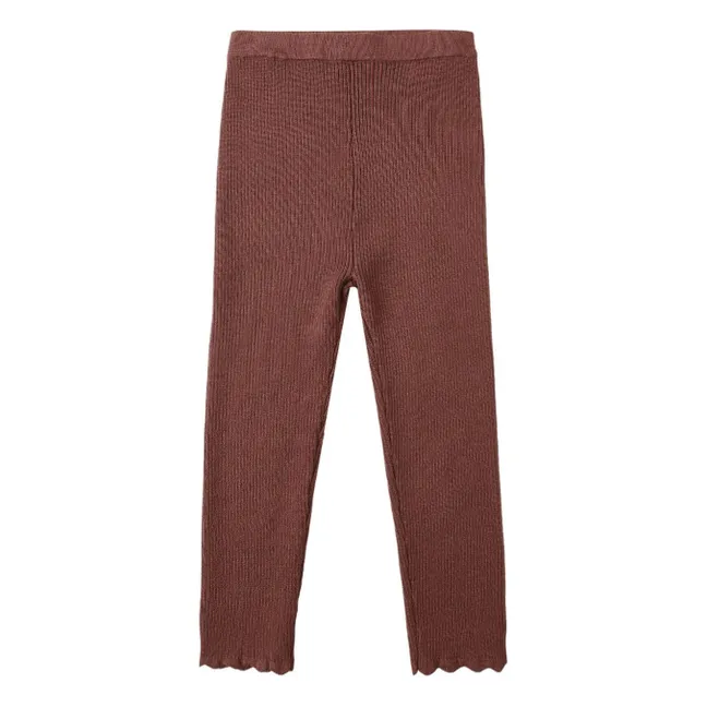 Legging Pointelle | Bordeaux